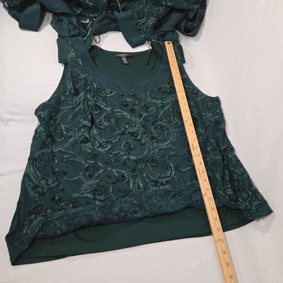 R&M Richards Mother Of The Bride Formal EMERALD 2-Piece SET Jacket-Pant Size 20W - Picture 12 of 17